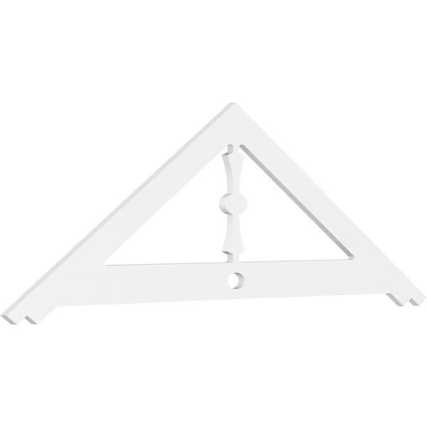 Pitch Artisan Architectural Grade PVC Gable Pediment, 72